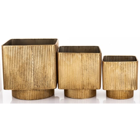 Osłonka - komplet 3 szt. metal złoty