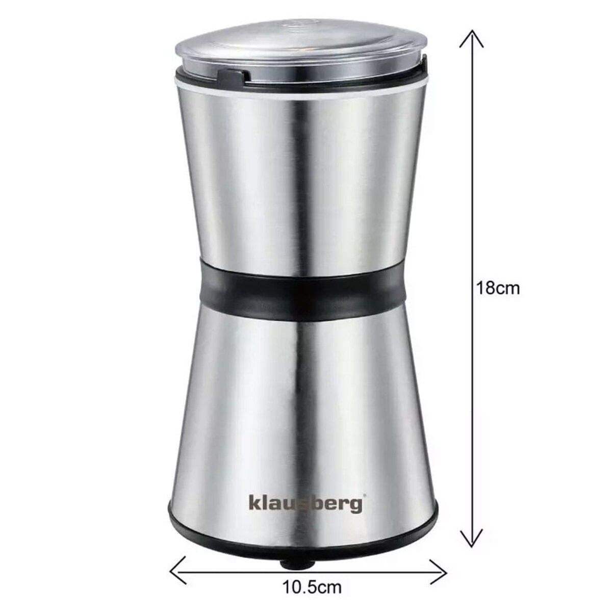 Młynek elektryczny do kawy srebrny KLAUSBERG