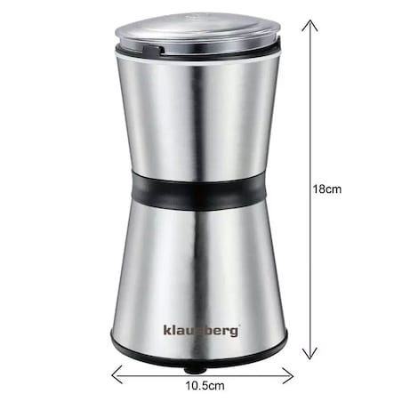 Młynek elektryczny do kawy srebrny KLAUSBERG