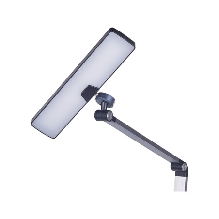 Lampa biurkowa LED metalowa z ładowarką indukcyjną czarna LACERTA