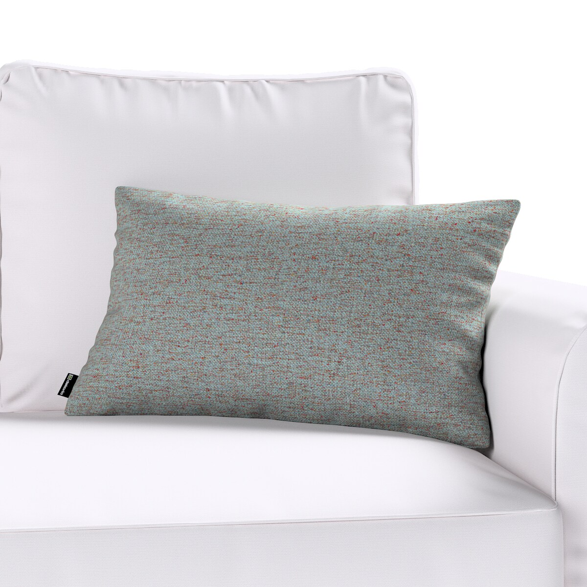 Poszewka Kinga na poduszkę prostokątną 60x40 niebieski melanż