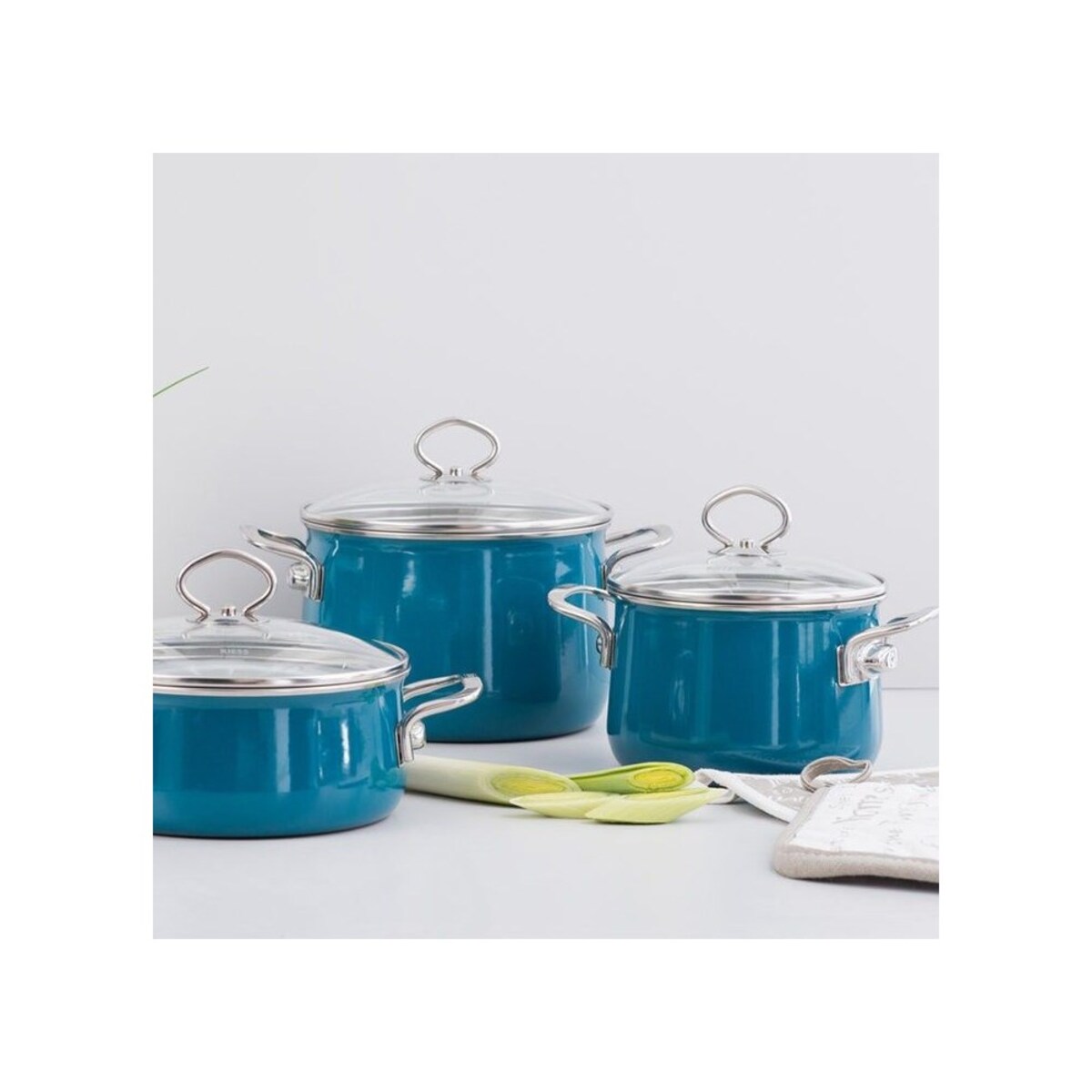 Riess garnek niski z pokrywą 16cm Aquamarin R0707010