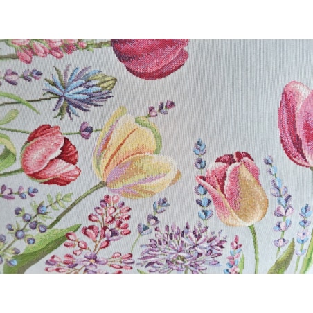 Obrus Na Stół 100X100 Cm Ozdobny Dekoracyjny Tulipany