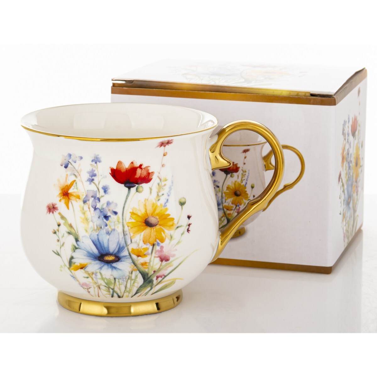 Kubek porcelanowy baryłka 430 ml z pudełkiem 9x13,5x10 cm BALERO-6