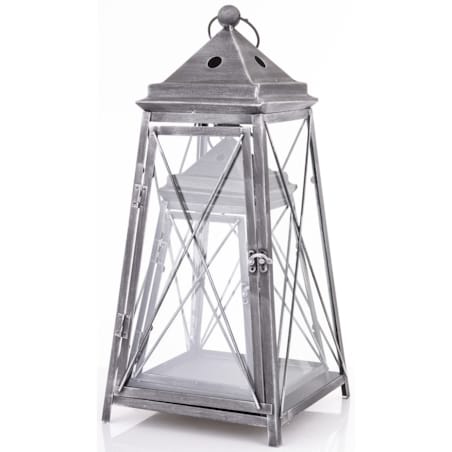 Lampion metalowy 2 szt. VARELA 55x25 cm i 37,5x21 cm