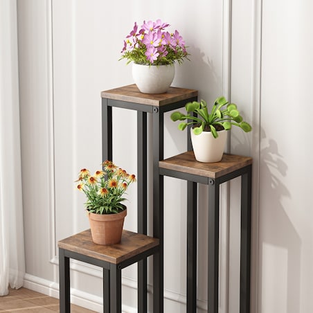 Kwietnik Stojak Na Rośliny Kwiaty Doniczki Rustykalny Regał Metalowy Loft