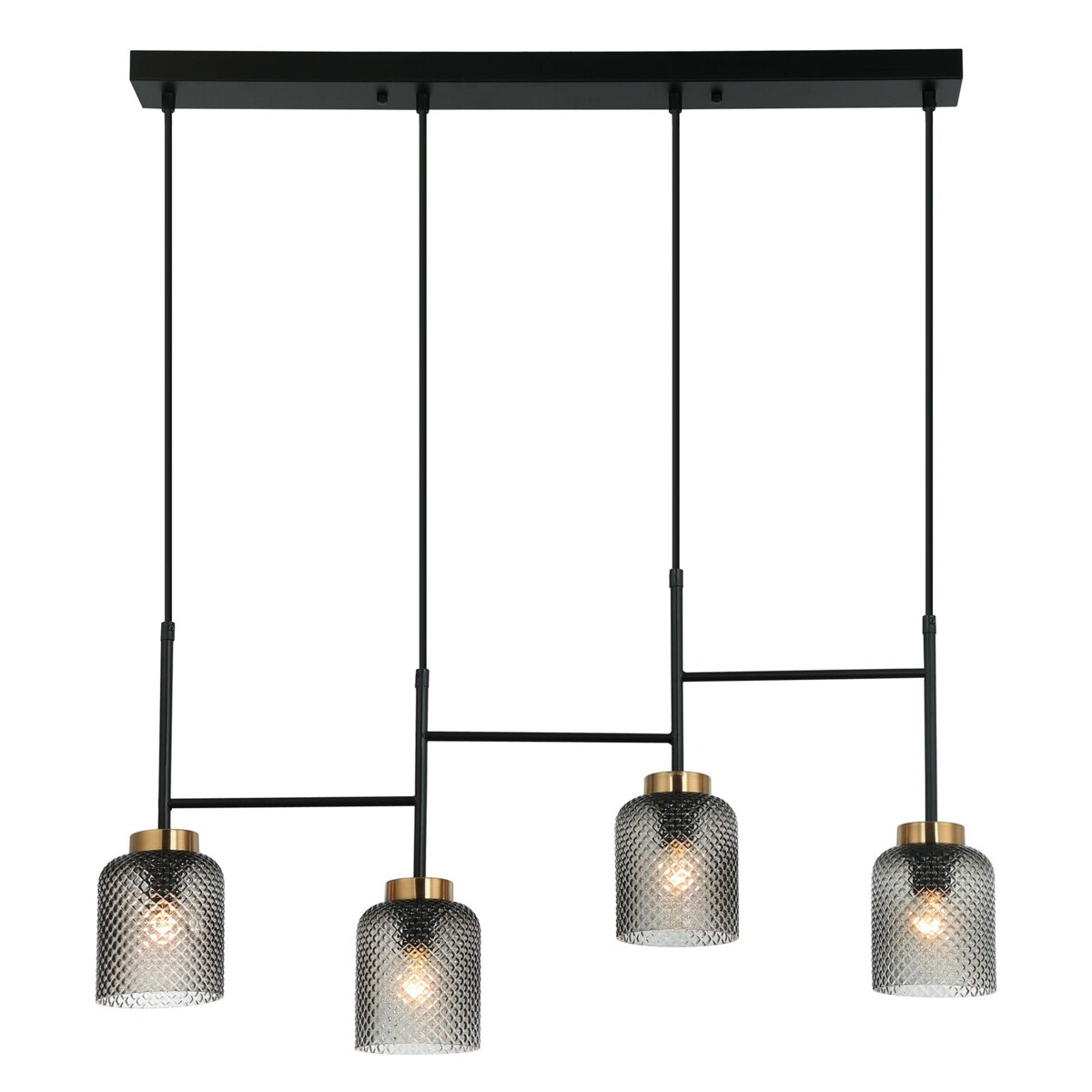 Lampa sufitowa wisząca złota czarna 4xE27 APP1266-4CP