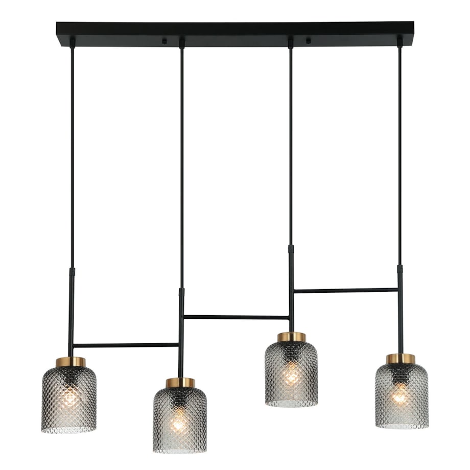 Lampa sufitowa wisząca złota czarna 4xE27 APP1266-4CP