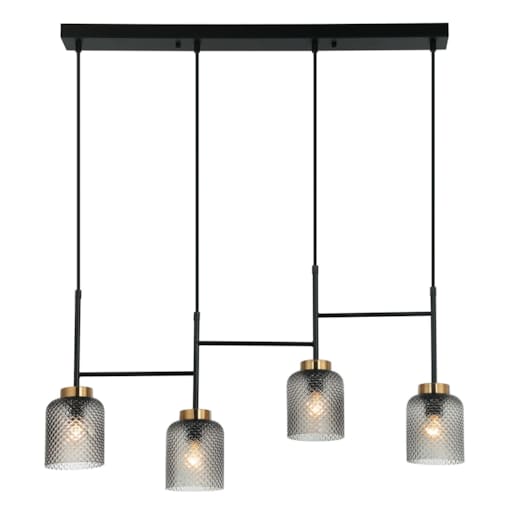 Lampa sufitowa wisząca złota czarna 4xE27 APP1266-4CP