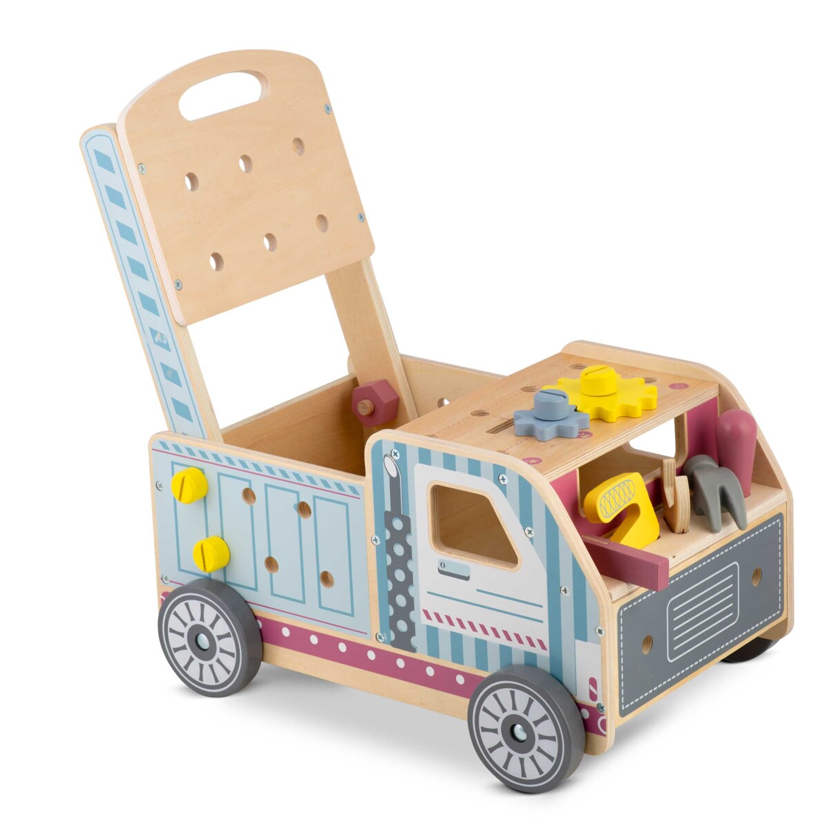 Drewniany chodzik dla dziecka pchacz sensoryczny Ricokids