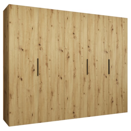 Szafa uchylna otwierana MARBELLA 1 250 wys. 202 cm Artisan + u. Czarny