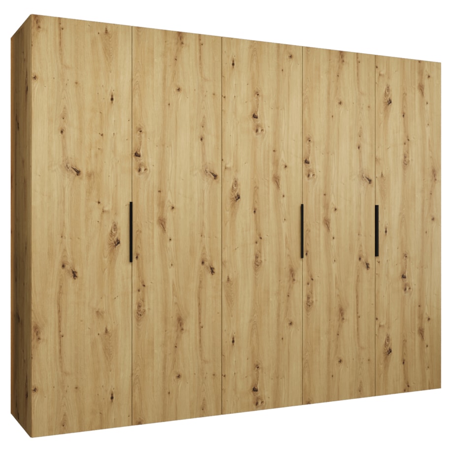 Szafa uchylna otwierana MARBELLA 1 250 wys. 202 cm Artisan + u. Czarny