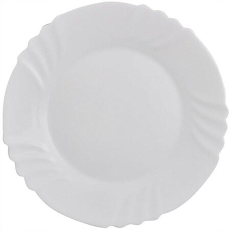 6x TALERZ OBIADOWY PŁYTKI BIAŁY EBRO bormioli 25 cm DUŻY na drugie danie