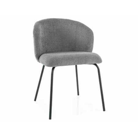 Krzesło tapicerowane KEVIN VARDO szare
