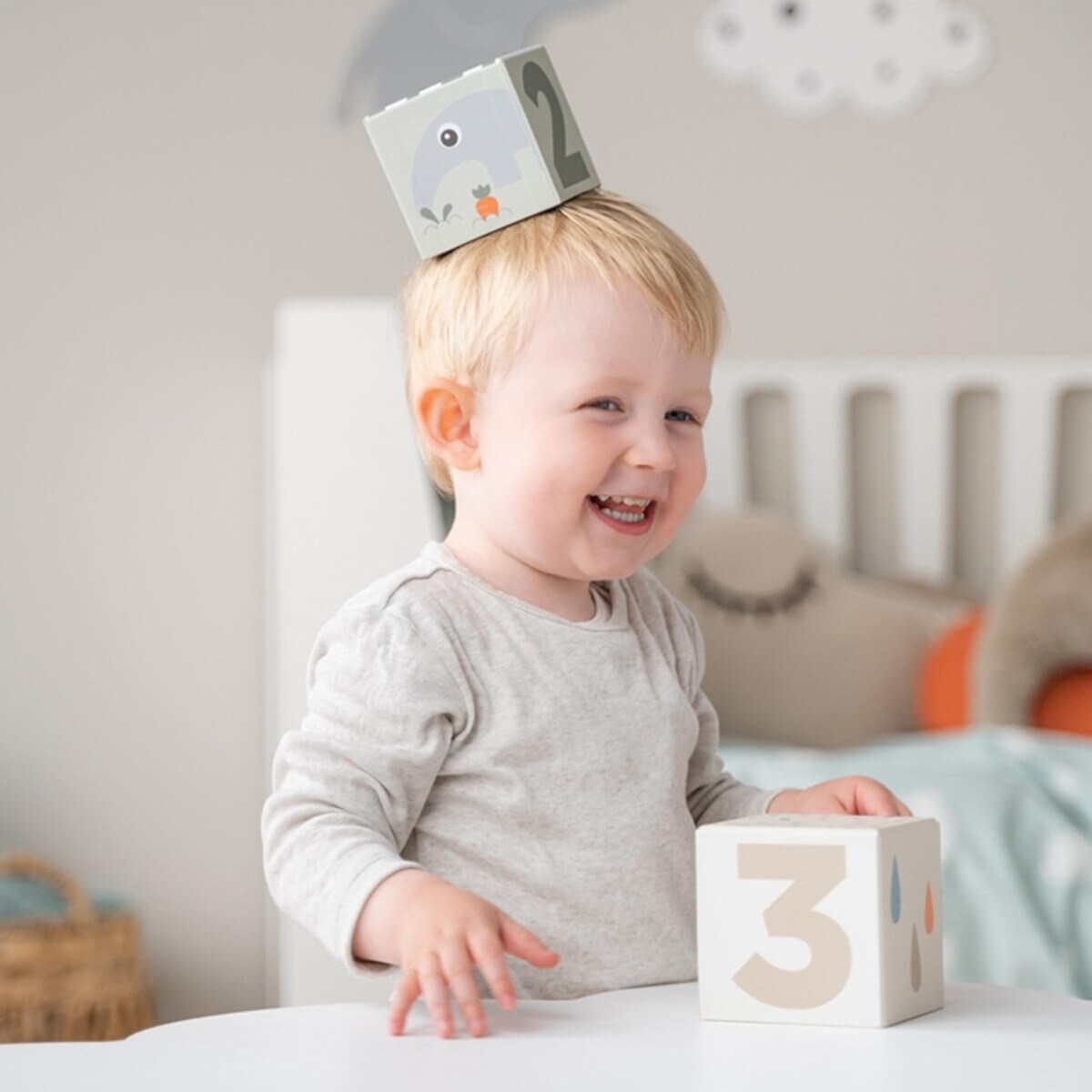 Done by Deer Kostki do Układania Wieży 5szt Deer Friends