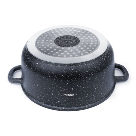 Garnek z powłoką marmurową 1.3L 16cm indukcja gaz KINGHOFF