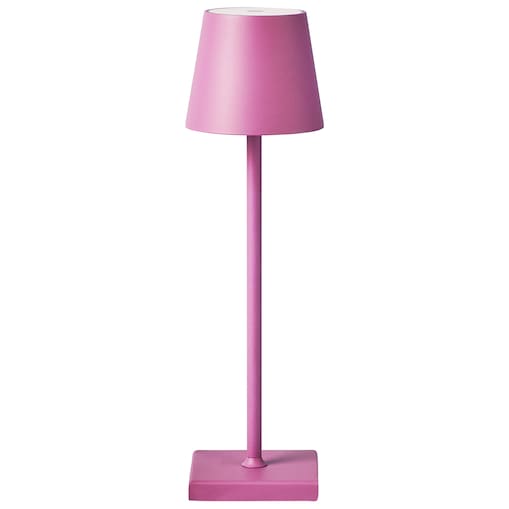 Bezprzewodowa lampa stołowa LED BACEIRO Metal Różowy