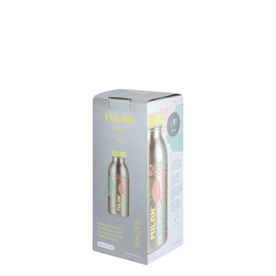 BUTELKA TERMICZNA 354 ml SILVER ŻÓŁTA