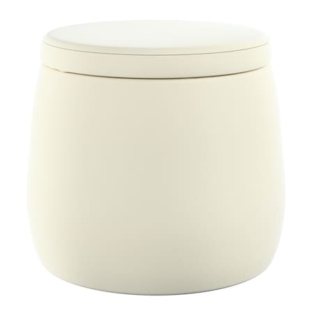 Puf Candy Jar, śmietankowa biel, ø40, wys. 40 cm, Posh Velvet