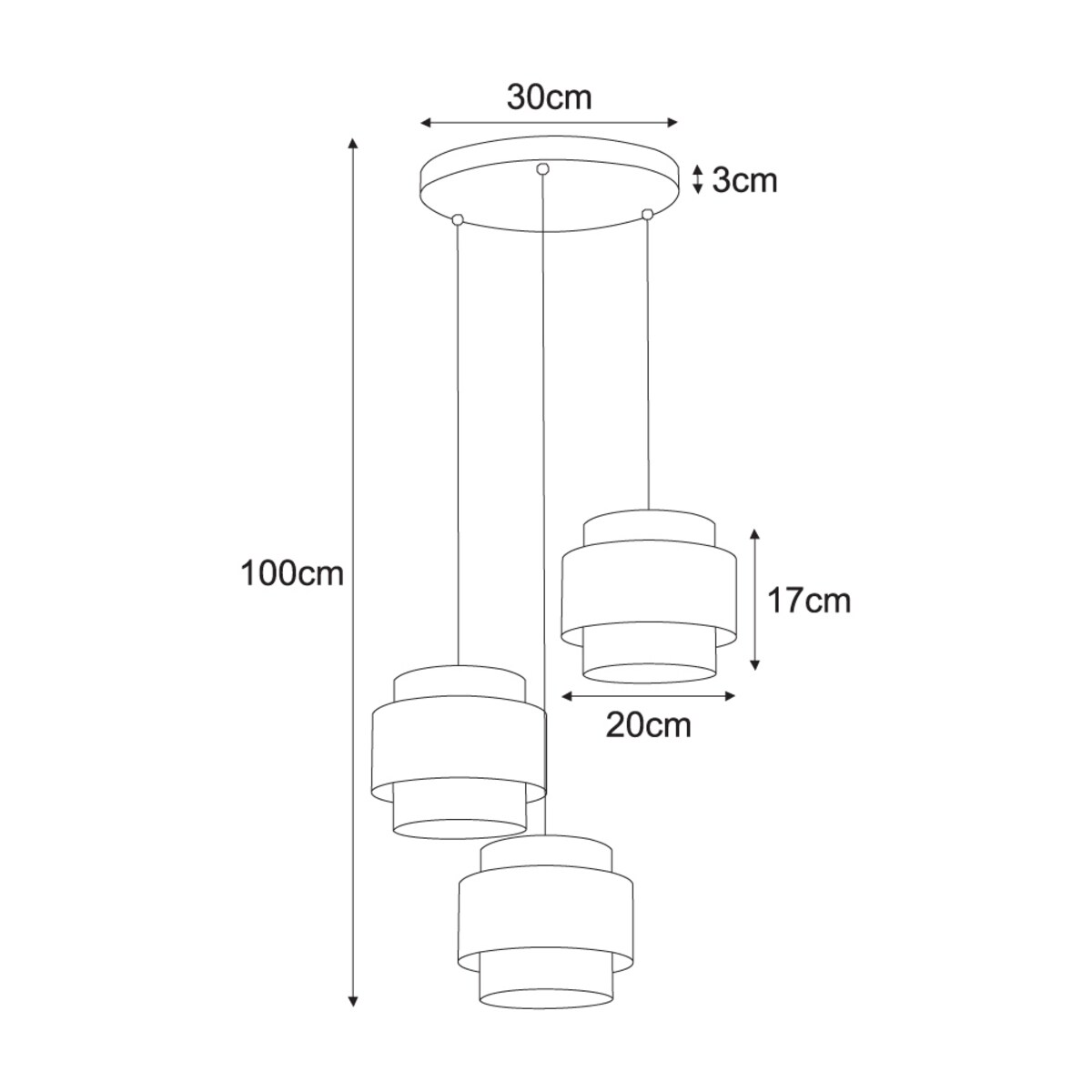 Lampa wisząca K-5272 z serii CEZAR