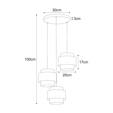 Lampa wisząca K-5272 z serii CEZAR