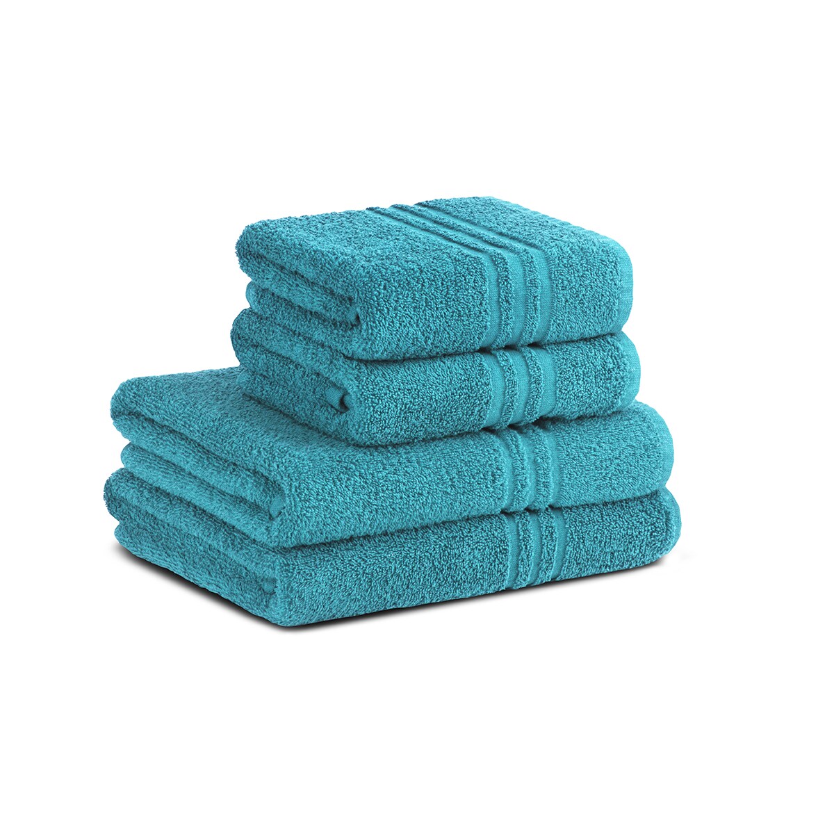 Konsimo MANTEL Komplet ręczników średnich 4 szt., turkusowy