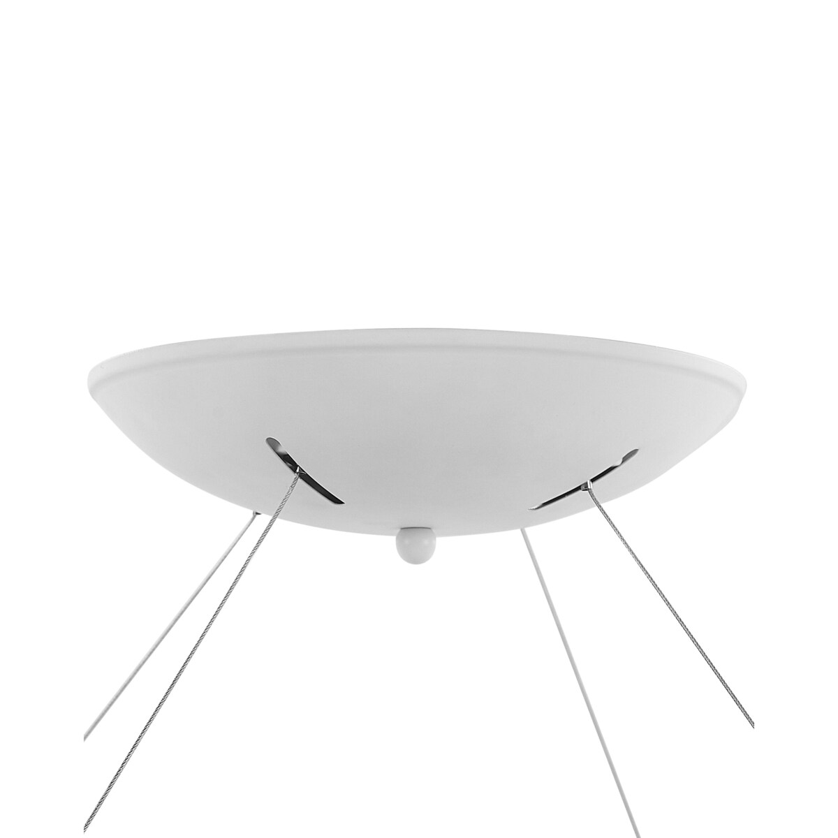 Lampa wisząca LED metalowa biała LENYA