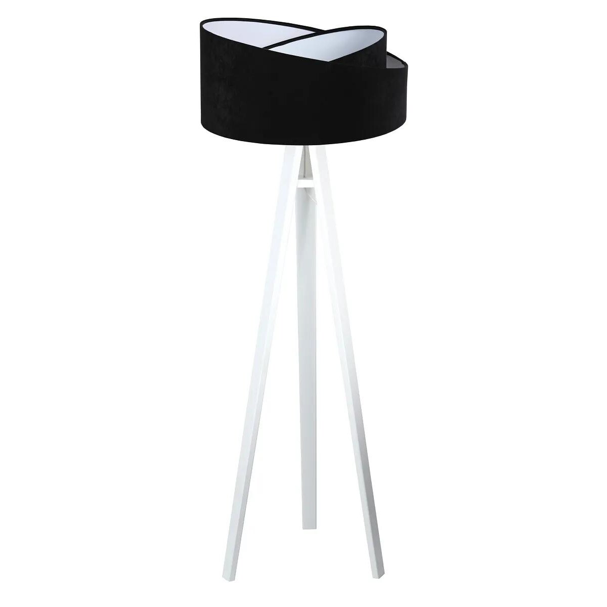 Lampa stojąca GEMSTONE czarna/biała