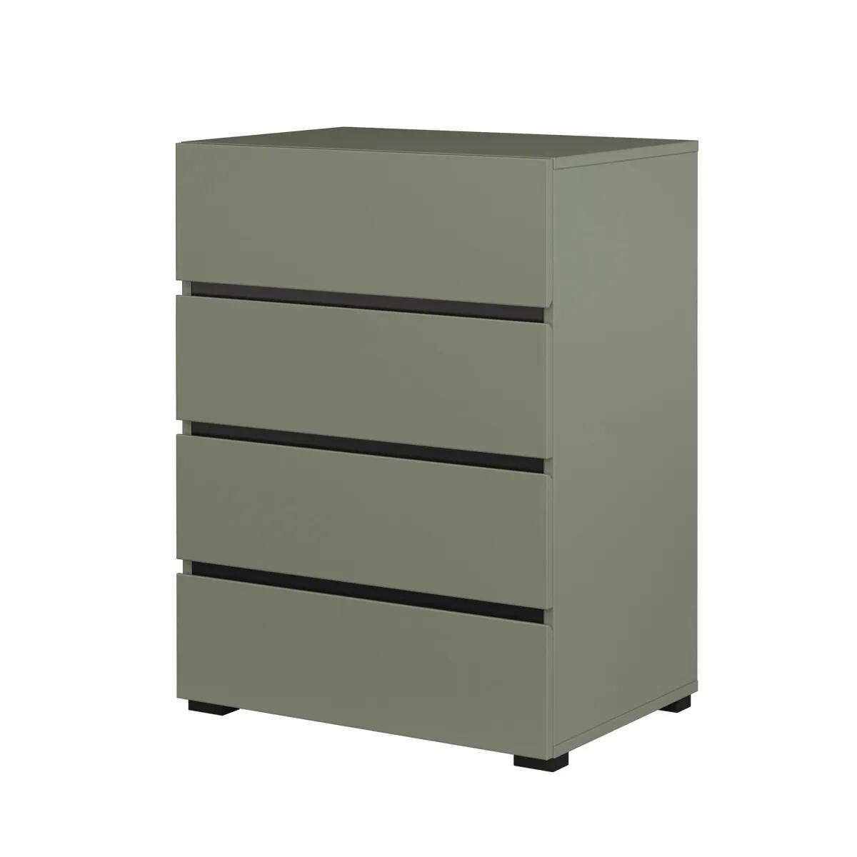 Komoda CROSS 4S 60cm zielona/czarna