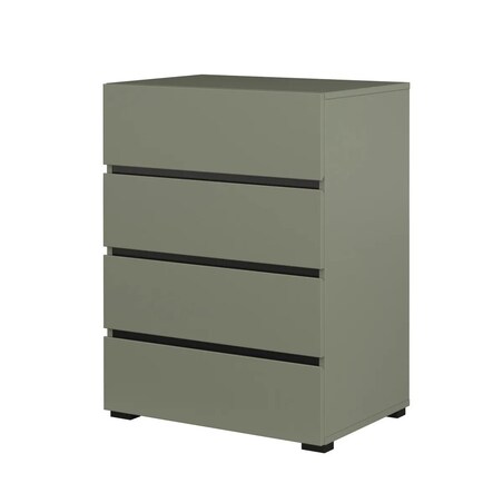 Komoda CROSS 4S 60cm zielona/czarna