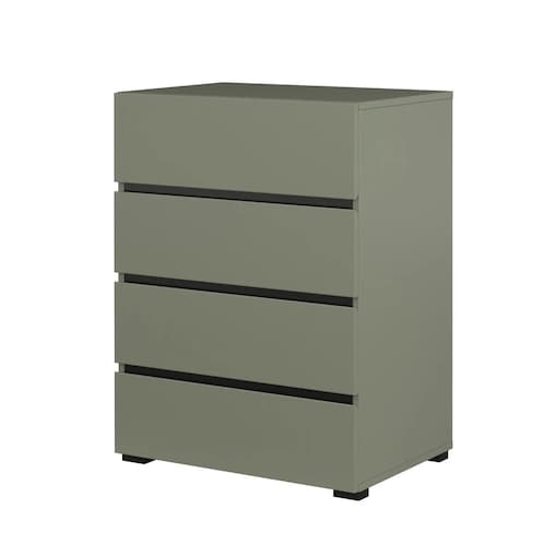 Komoda CROSS 4S 60cm zielona/czarna