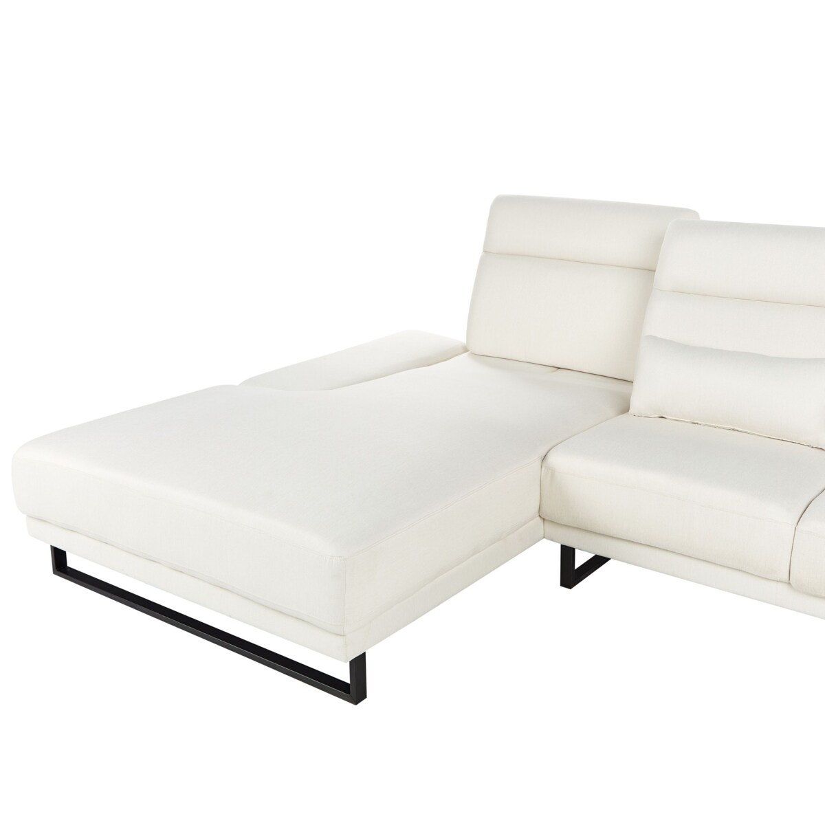 Narożnik IKAST Jasnobeżowy dla 4 osób Prawostronny