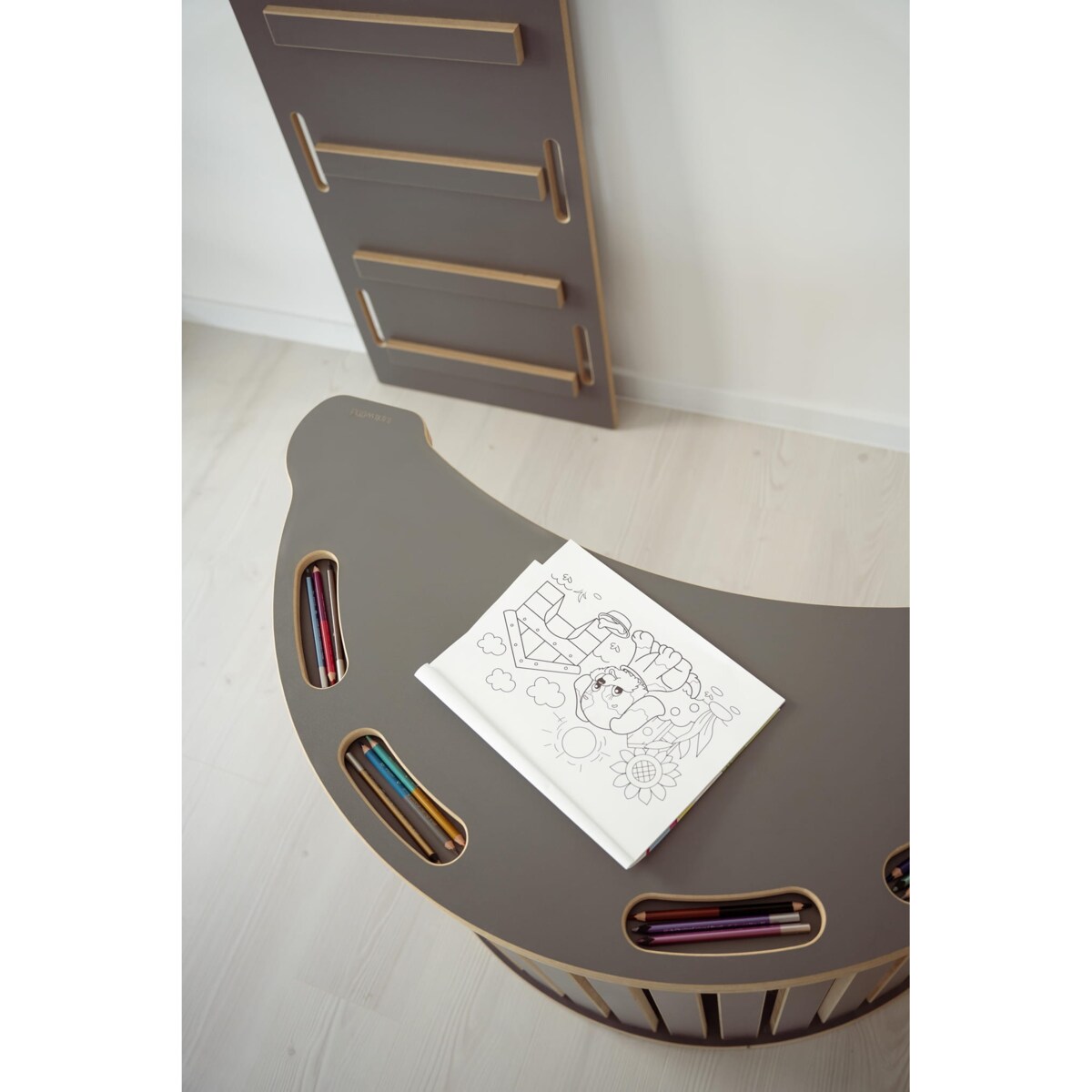 Blat do DUŻEGO bujaka montessori - szary