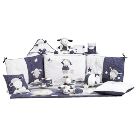 Karuzela z pozytywką do łóżeczka pluszowe zwierzątka MERLIN Sauthon