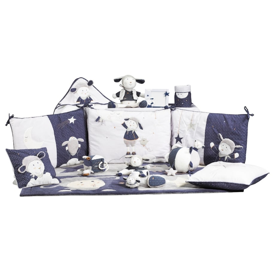 Karuzela z pozytywką do łóżeczka pluszowe zwierzątka MERLIN Sauthon