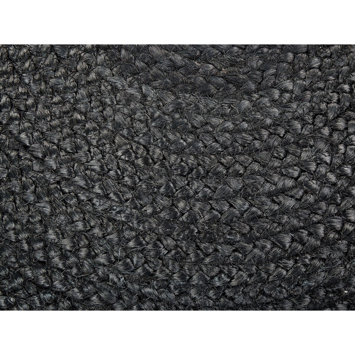 Puf jutowy 50 cm Czarny TIFELT