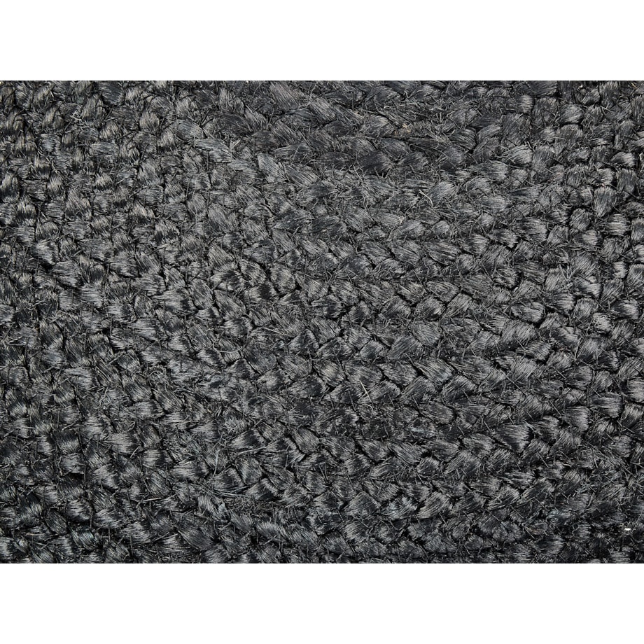 Puf jutowy 50 cm Czarny TIFELT