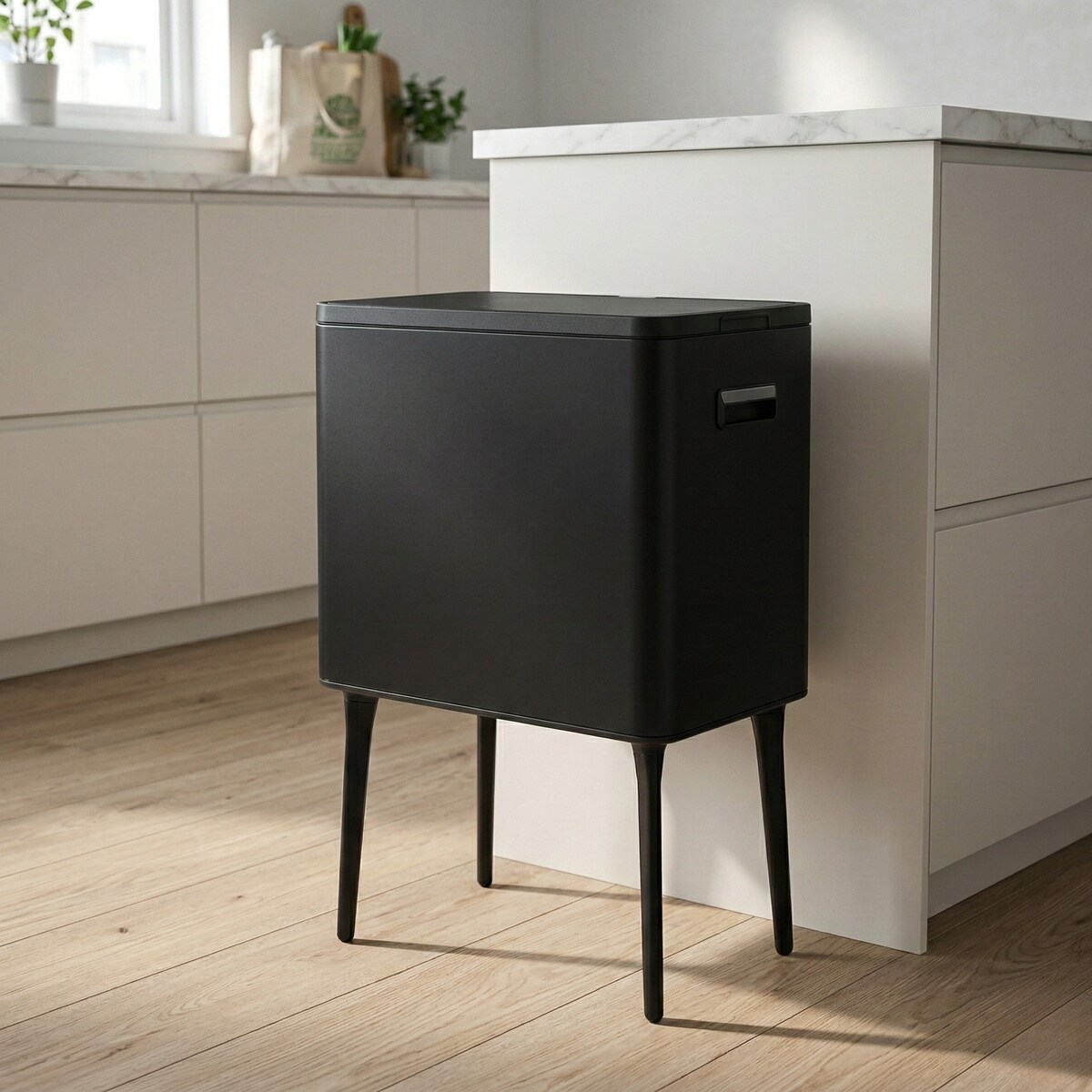 Automatyczny kosz na śmieci, 35 l, metalowy