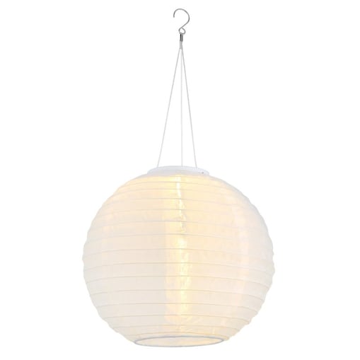 Lampa solarna LED wisząca Globo SOLAR 0,5W biała IP44 2700K 55 cm do ogrodu
