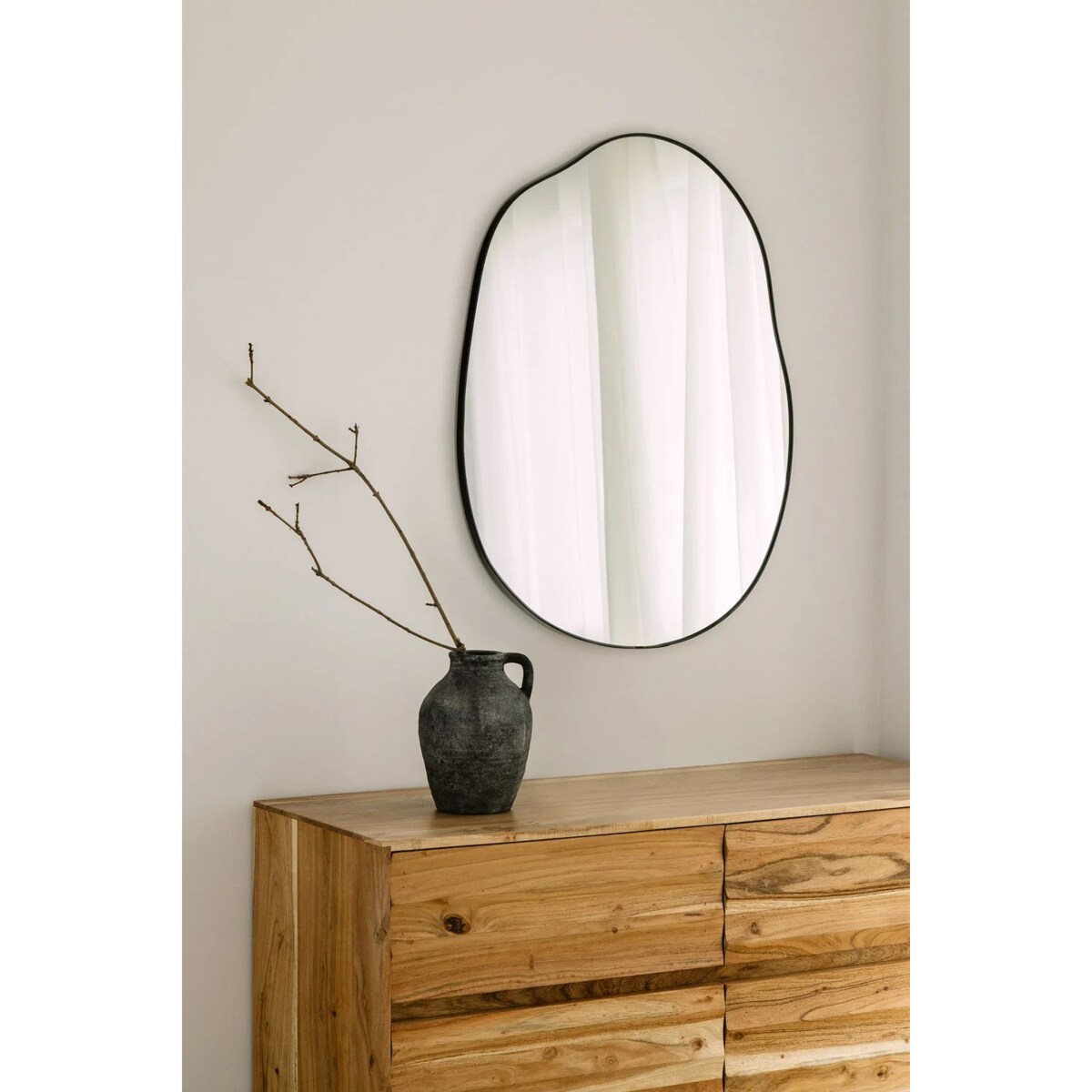 Lustro ścienne nieregularne 60x80 cm Rudiger