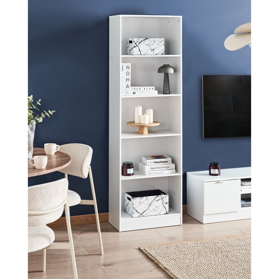 Regał 5 półek WINNIPEG 174 cm Biały