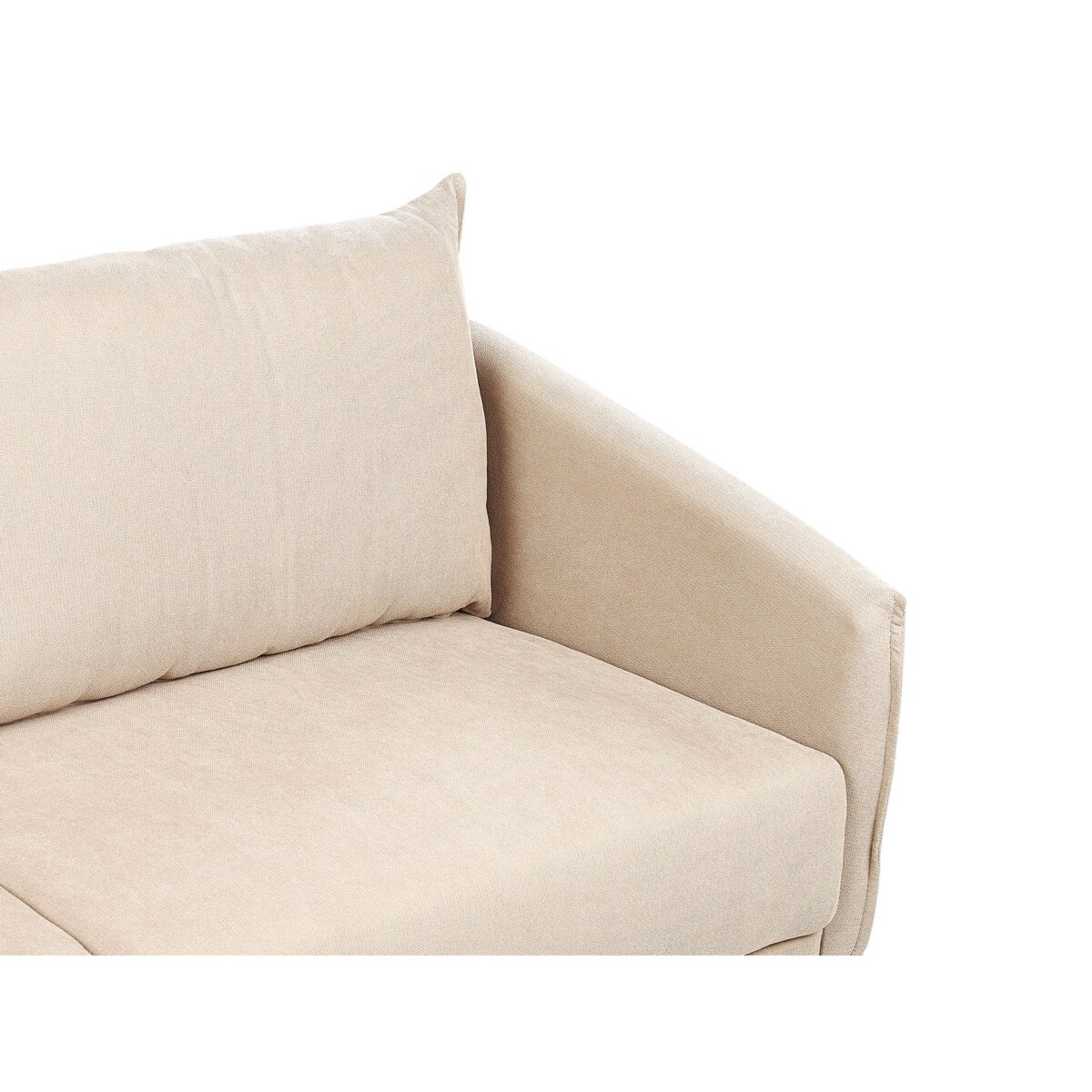 Sofa 3-osobowa welurowa beżowa MAURA