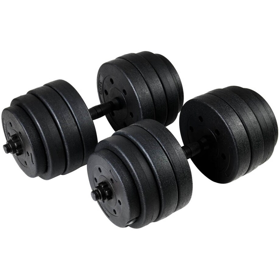 Zestaw hantli 2x20kg hantle bitumiczne 40 kg regulowane funfit