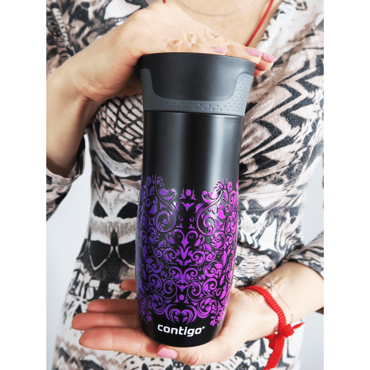 Kubek termiczny Contigo West Loop 2.0 470 ml - Glamour Black