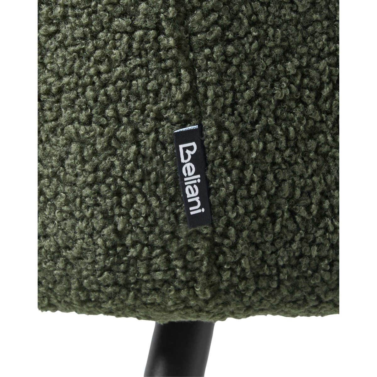 Zestaw 2 krzeseł do jadalni SANILAC Boucle Ciemnozielony