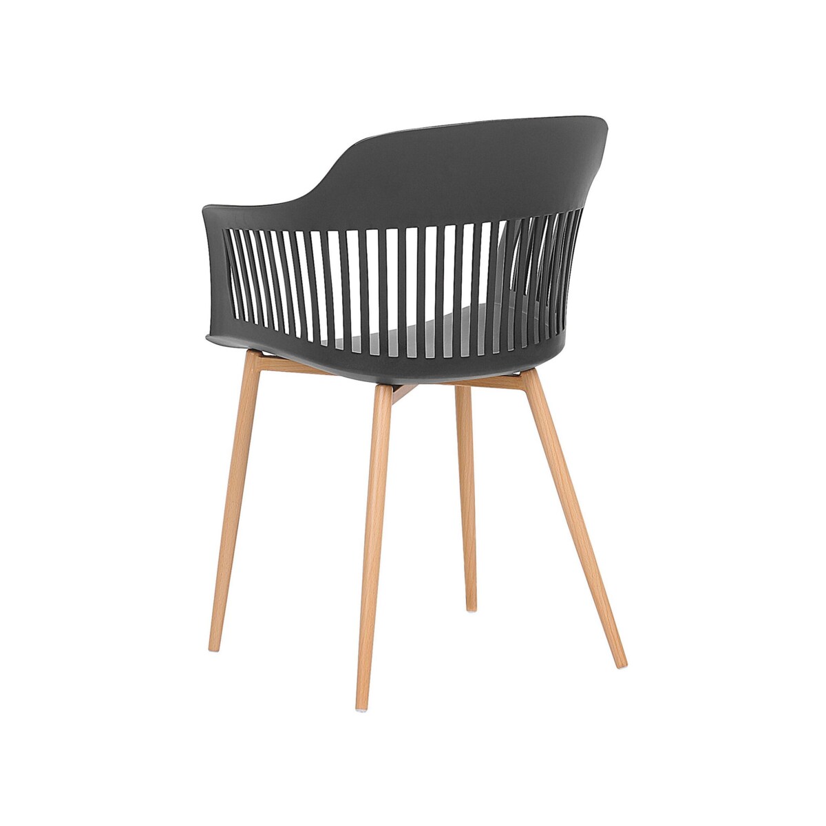 Zestaw 2 krzeseł do jadalni czarny BERECA