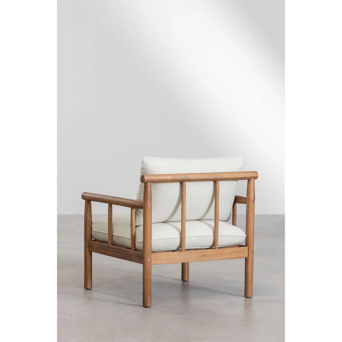 Zestaw ogrodowy: 5-osobowa sofa narożna, fotel i stolik kawowy z drewna akacjowego Melvin