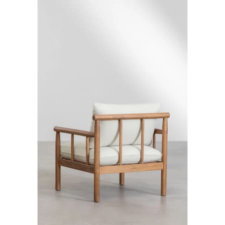 Zestaw ogrodowy: 5-osobowa sofa narożna, fotel i stolik kawowy z drewna akacjowego Melvin