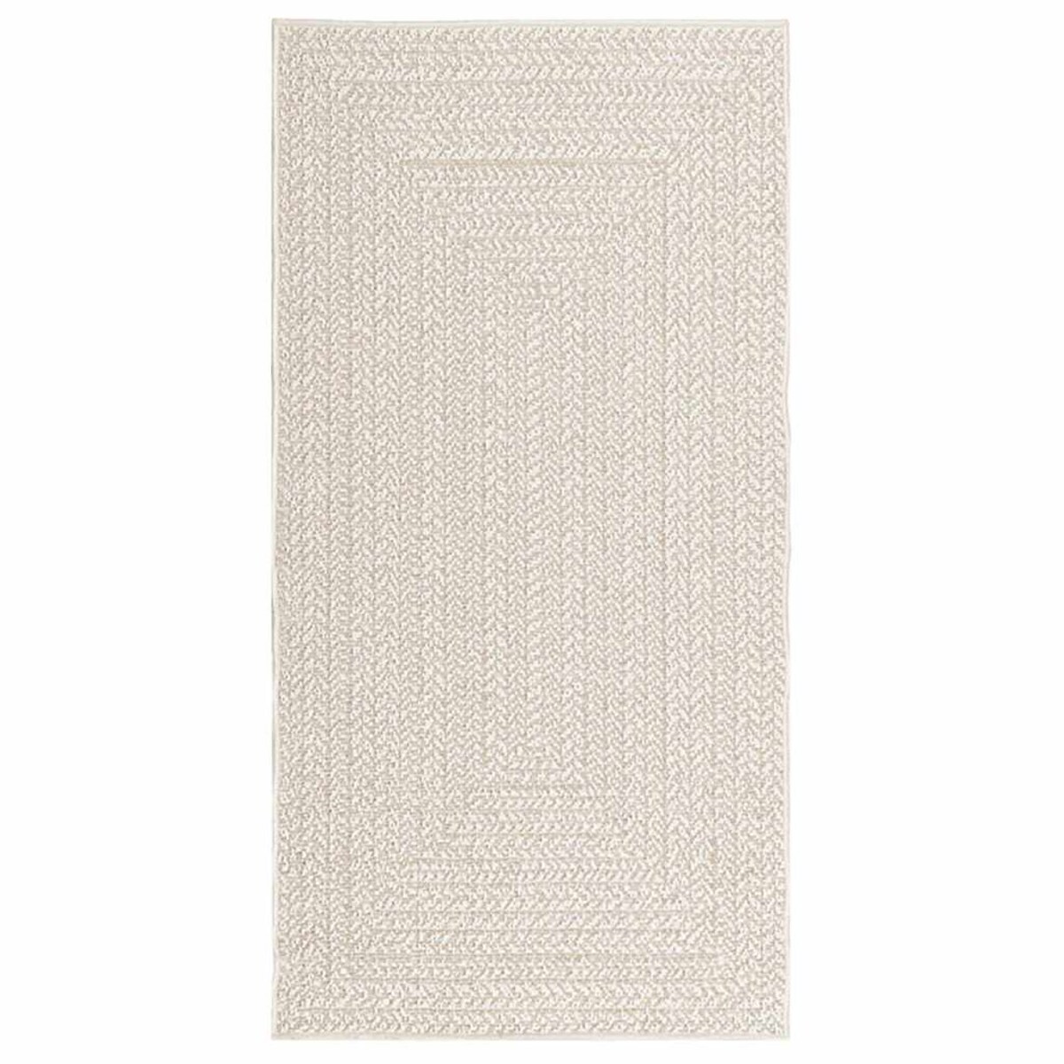 vidaXL Dywan "ZIZUR" kremowy Wygląd juty Do wewnątrz i na zewnątrz