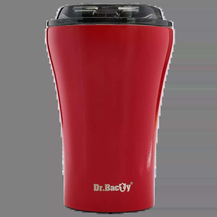 Kubek termiczny do kawy z powłoką ceramiczną Dr.Bacty Apollo - 227 ml - czerwony